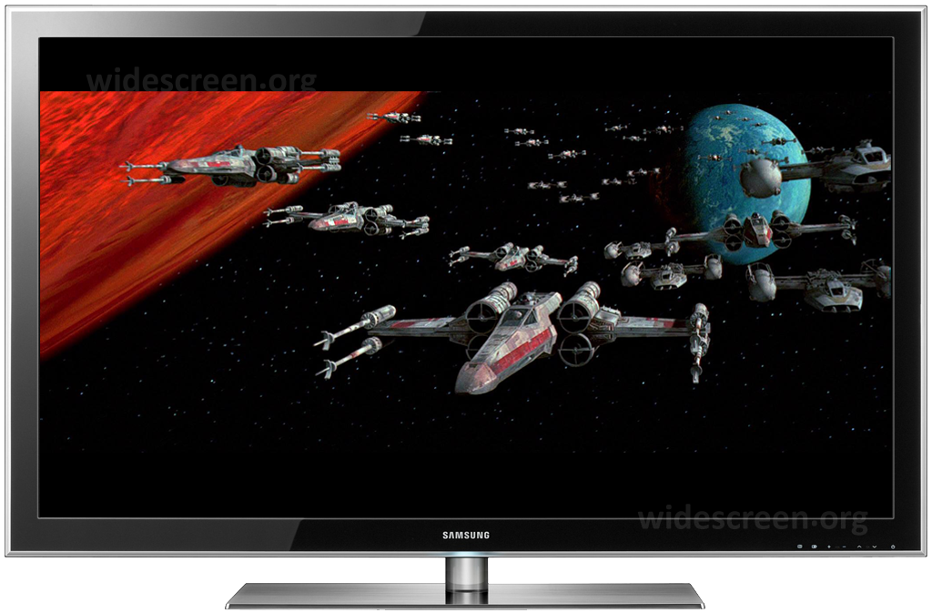 'Star Wars' properly shown on a 16:9 TV